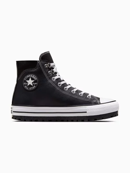 Кожени туристически обувки Converse Chuck Taylor All Star City Trek черно