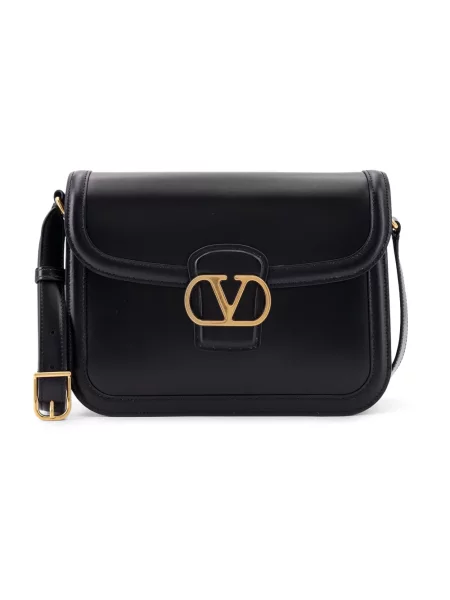 Torebka crossbody Valentino Garavani skórzana czarna