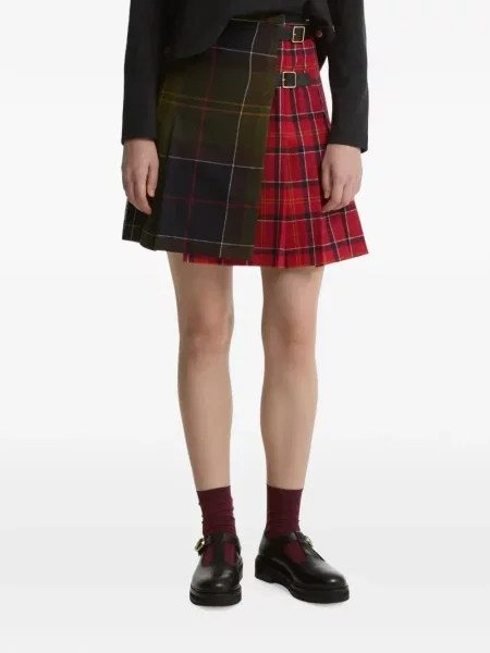 Fusta mini Barbour International roșu