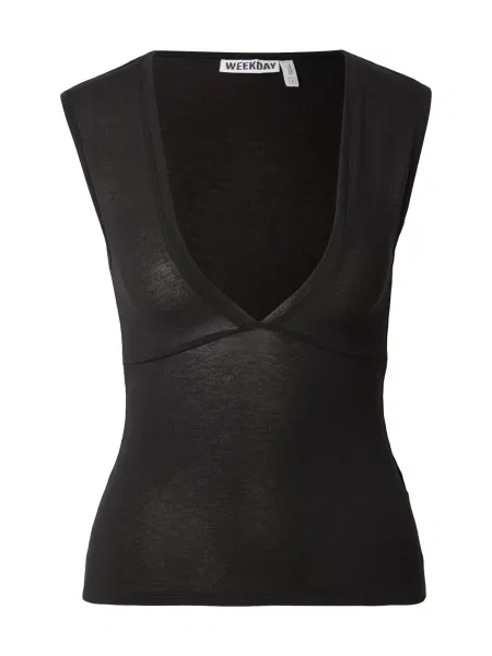 WEEKDAY Top Pia' negru