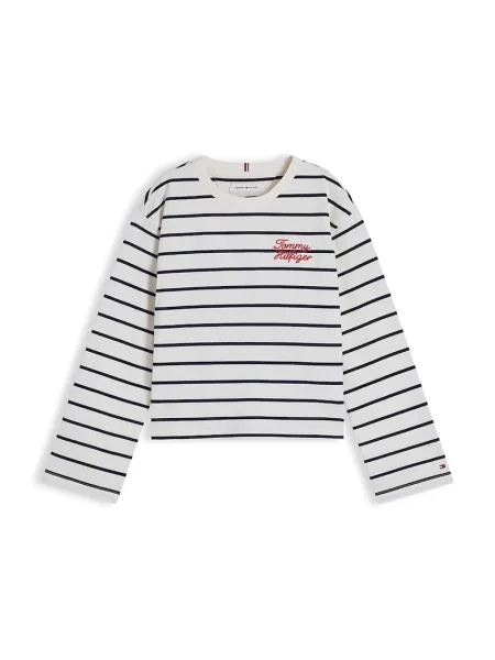 Tommy Hilfiger majica dugih rukava za djecu od pamuka bijela