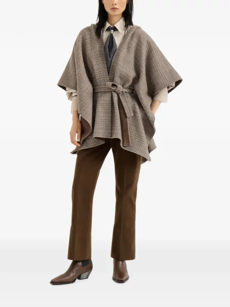 Pantaloni Brunello Cucinelli stretch maro