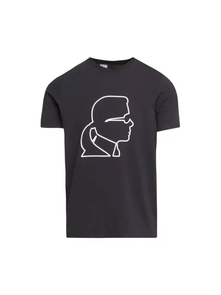 Karl Lagerfeld Tricou / alb negru