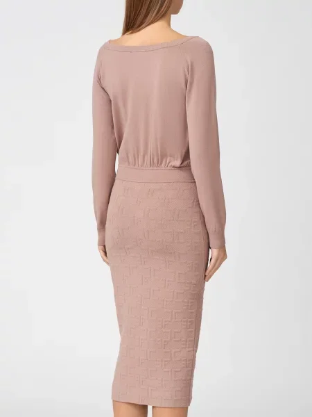 Платье Elisabetta Franchi бежевое
