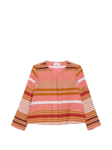 Geacă Niu' cu dungi roz