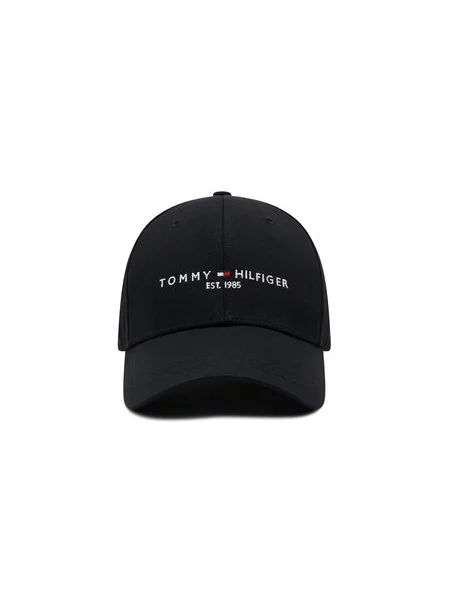 TOMMY HILFIGER Čiapka tmavomodrá / červená biela čierna