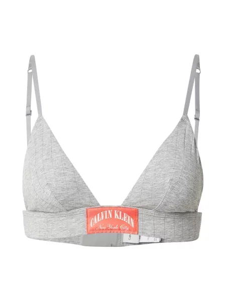 Calvin Klein Underwear Grudnjak siva melange / narančasta bijela