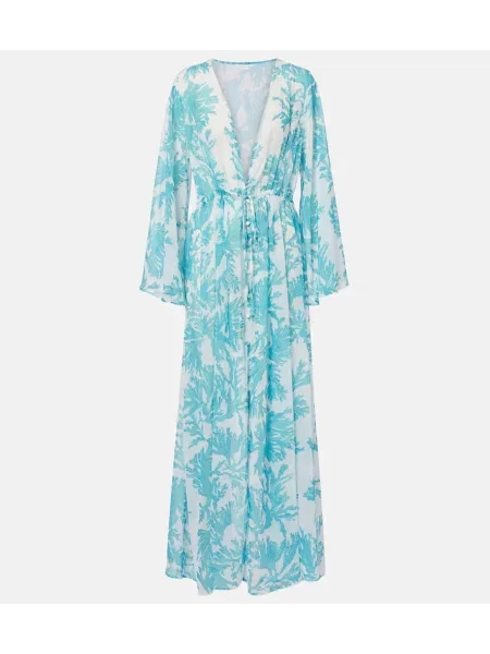 Rochie Alexandra Miro cu model floral alb