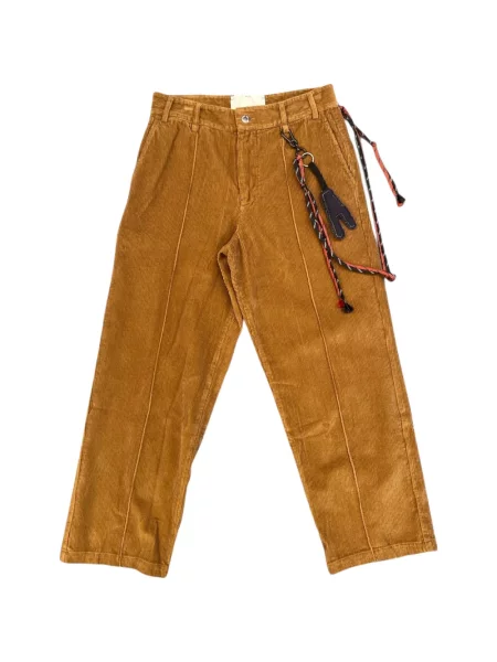 Pantaloni Song For The Mute de catifea cord maro