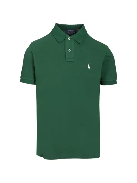 Tricou polo Polo Ralph Lauren cu broderie plasă verde