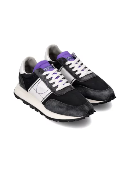 Buty do biegania Philippe Model zamszowe do biegania czarne