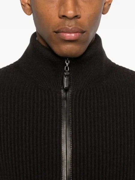Cardigan Brioni maro
