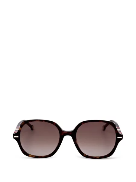 Ochelari de soare Carolina Herrera cu imprimeu geometric maro
