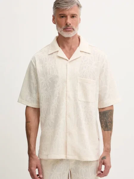 Guess cămașă pentru bărbați bej