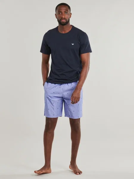 Pyžamo Emporio Armani modrá