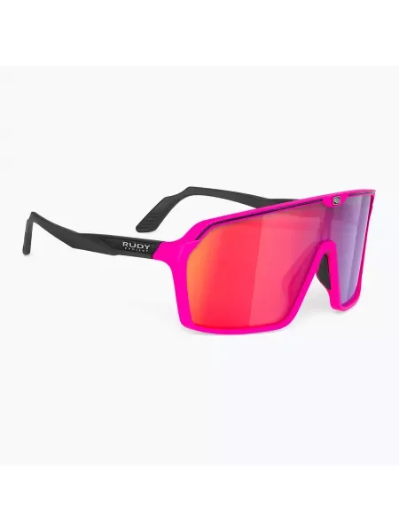 Rudy Project Spinshield rózsaszín fluo/fekete matt/multilézer piros napszemüveg. Méret: OS fekete