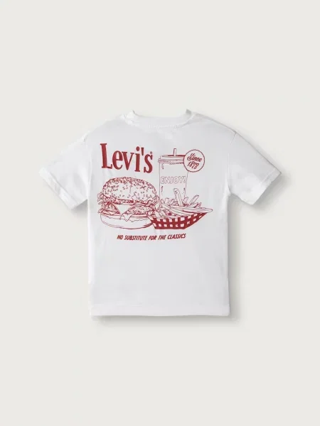 Levi's tričko detské s bavlnou biela