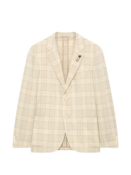 Bouclé sacou Lardini în carouri