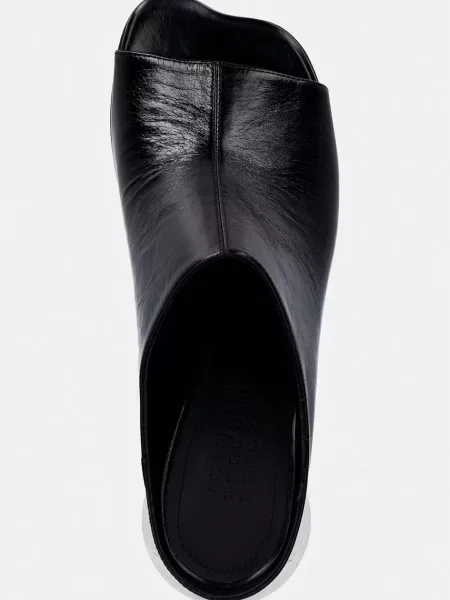 Maison Margiela bőr papucs fekete