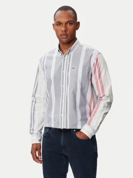 Tommy Jeans Koszula Oxford jasny niebieski