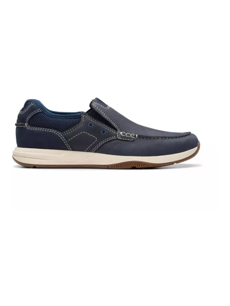 Półbuty Clarks sznurowane niebieskie