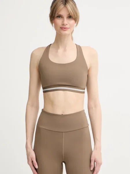 Calvin Klein Performance sportovní podprsenka hnědá