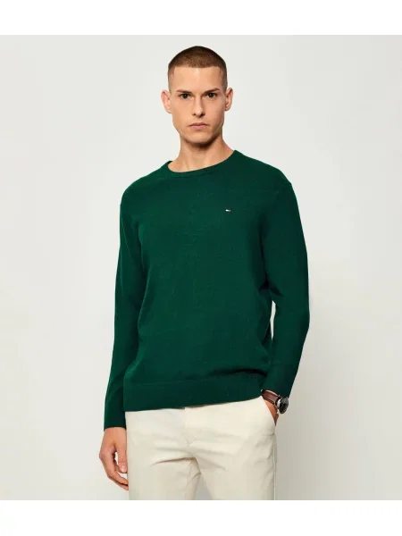 Tommy Hilfiger Pulover cu adaos de cașmir verde