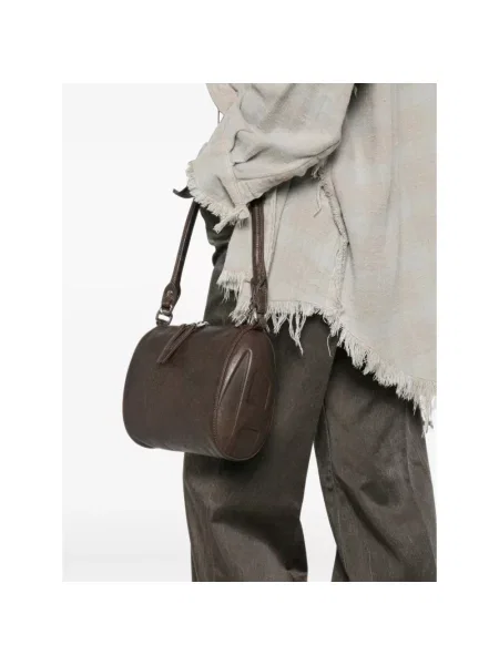Torebka crossbody Diesel skórzana brązowa