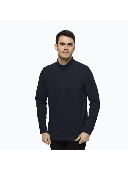 Hanorac din fleece Jack Wolfskin din fleece albastru