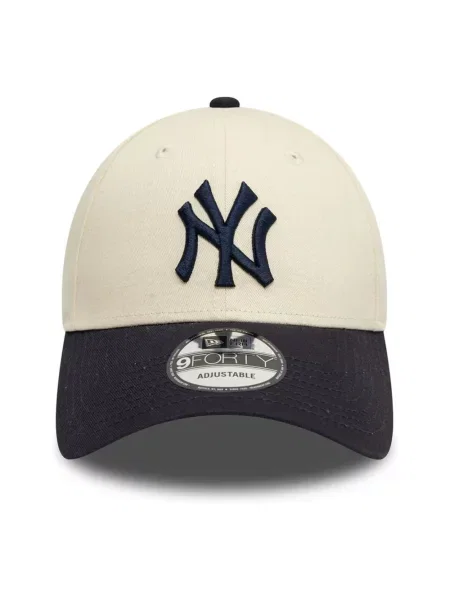 New Era Czapka Colour Block Nyy New York Yankees beżowa
