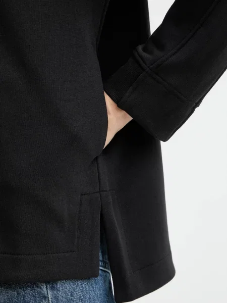 Кофта MM ONORE з капюшоном однотонна чорний