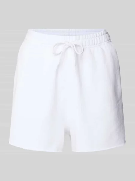 Szorty z elastycznym pasem i tunelem Polo Ralph Lauren białe