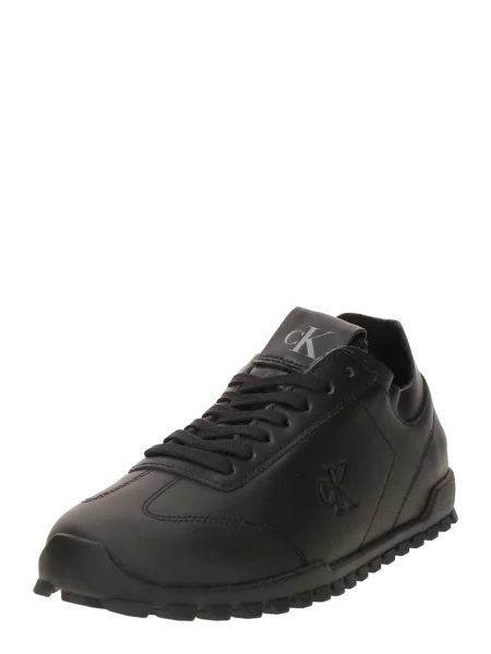 Calvin Klein sneakers din piele LOW PROFILE RUNNER LTH MG negru
