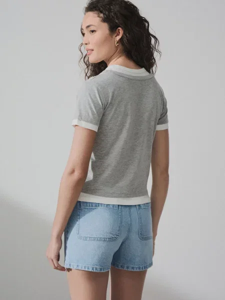 Next Tricou / roz gri