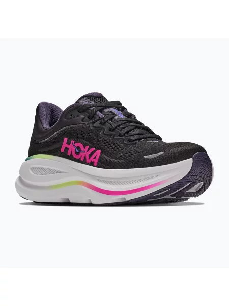 Încălțăminte de alergare pentru femei HOKA Bondi 9 black/neon dragonfruit negru