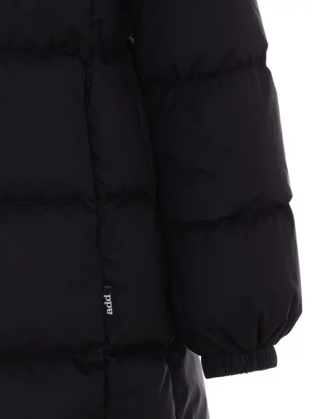Palton Add cu glugă negru