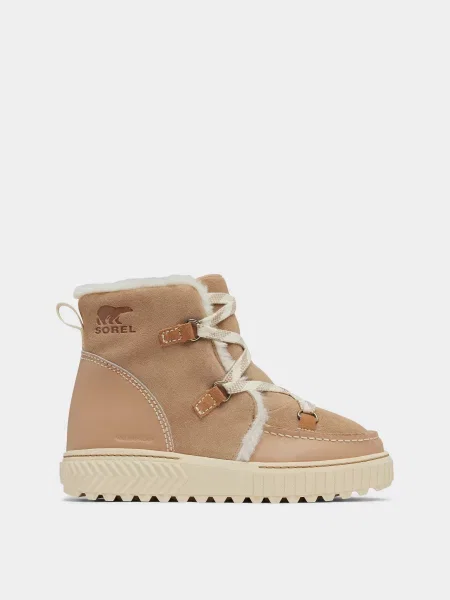 Замшевые ботинки Sorel бежевые