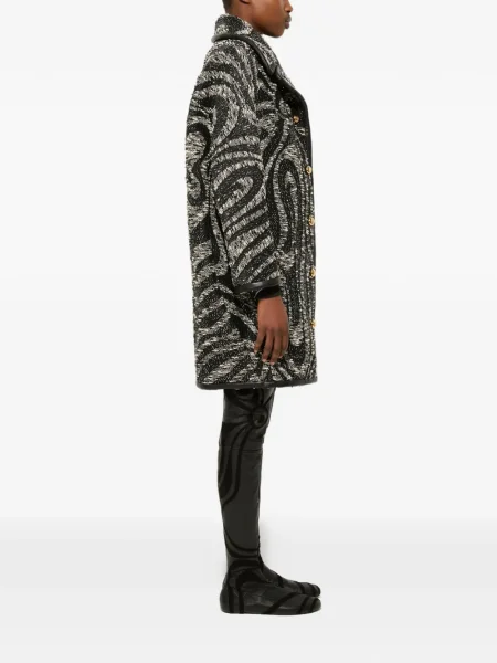 Palton Pucci din tweed negru