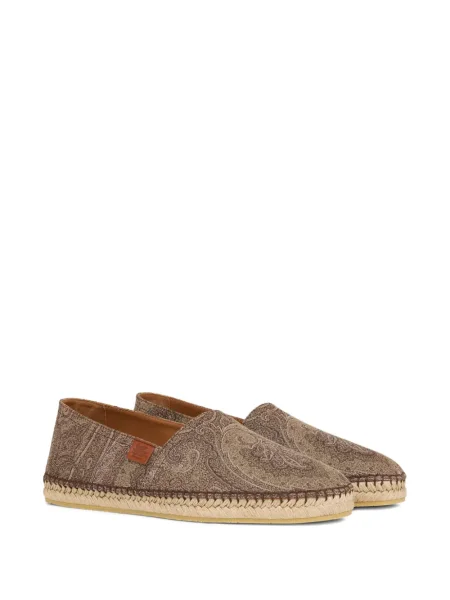 Espadrile Etro din jacard maro