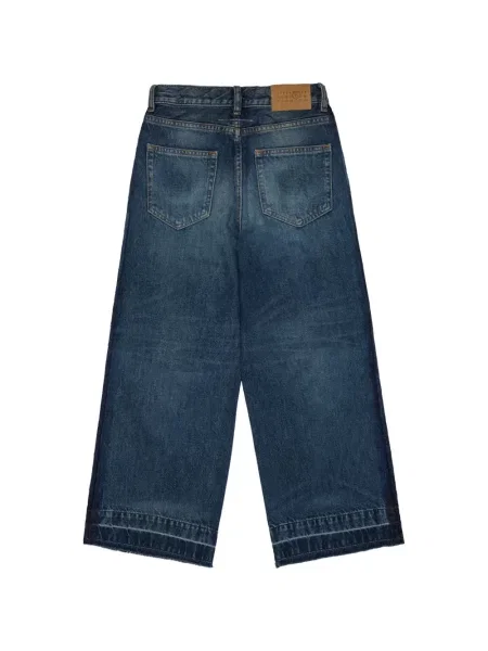 Szerokie jeansy dziecięce Mm6 Maison Margiela niebieskie
