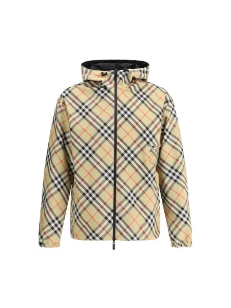 Kurtka Burberry z kapturem beżowa