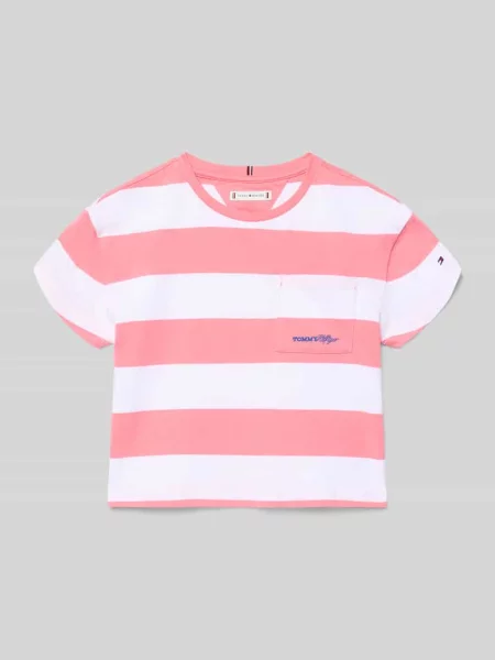Męski t-shirt o kroju regular fit z czystej bawełny Tommy Hilfiger Teens