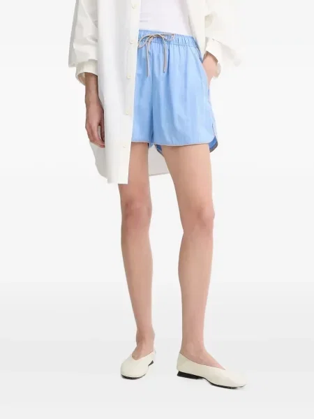 Pantaloni scurți Munthe cu dungi albastru