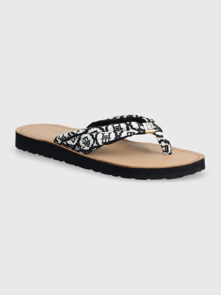 Olcsóbban. Női flip-flop papucs Tommy Hilfiger Emblem Elevated Beach Sandal space blue. Méret: 37 EU kék