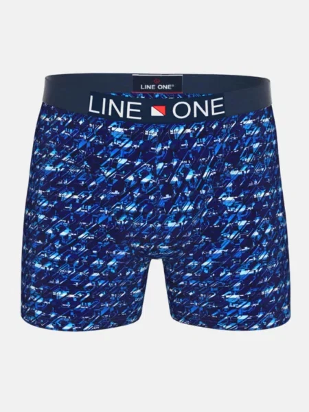 Line One Bokserice Line One Herren Boxershorts "Nautic II" mornarsko plava