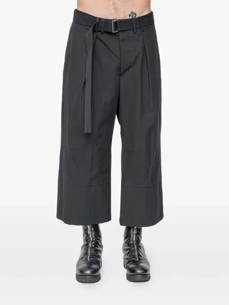 Pantaloni The Viridi-anne plisate negru
