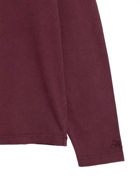 Lung tricou Mc2 Saint Barth cu broderie violet