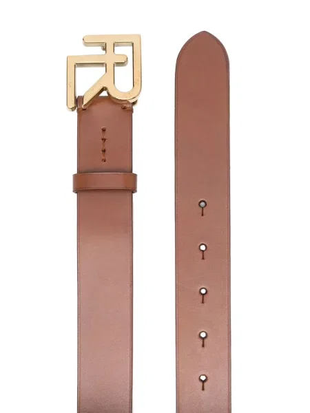 Iš natūralios odos diržas Ralph Lauren Purple Label violetinė