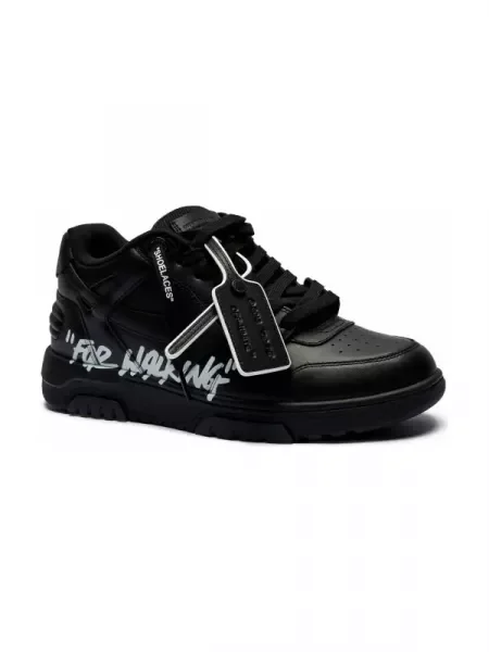 OFF-WHITE De piele sneakers OUT OF OFFICE FOR WALKING alb