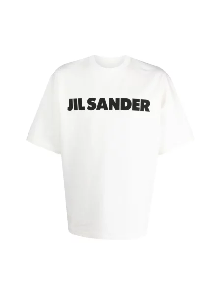 Koszulka Jil Sander z logo biała